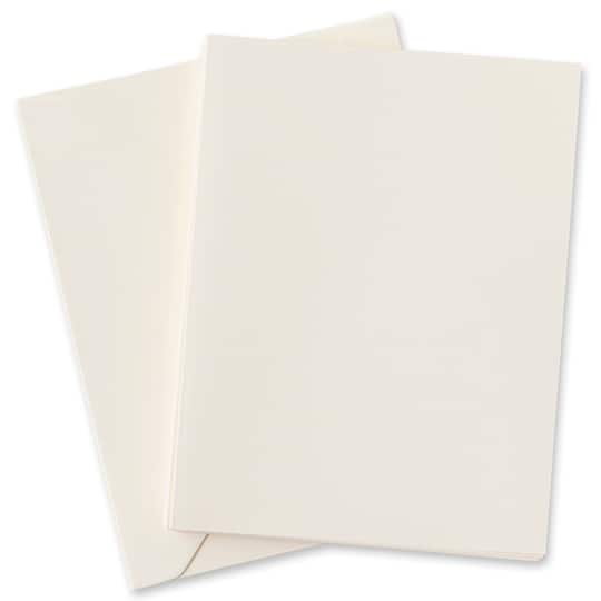 12 Packs: 10 ct. (120 total) Ivory Cards & Envelopes by Recollections™, 4.25" x 5.5"